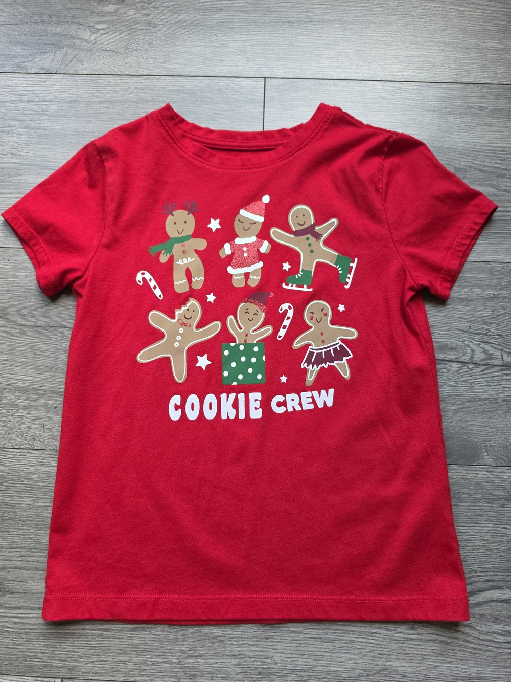 3/$6 Holiday Time Red Cookie Crew Kids Graphic Tee